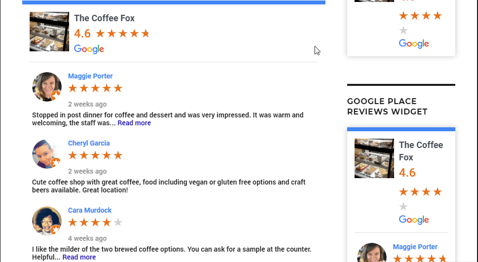 افزونه وردپرس نمایش ستاره زیر نتایج سرچ گوگل google places Reviews Pro 