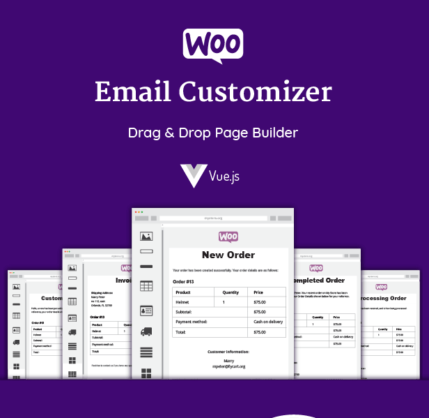 افزونه وردپرس ساخت ایمیل سفارشی ووکامرس Email Customizer For Woocommerce